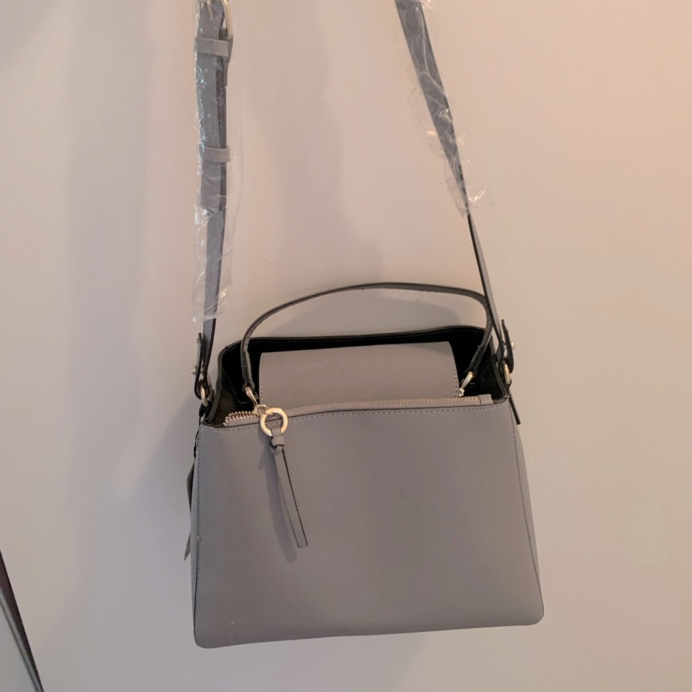 Grey Zara structured purse